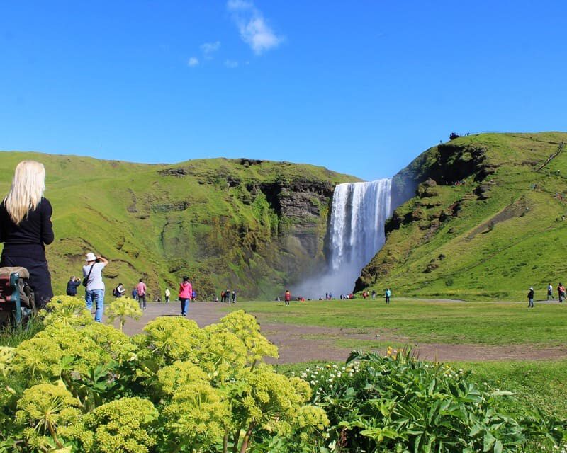 Una famosa cascada de Islandia