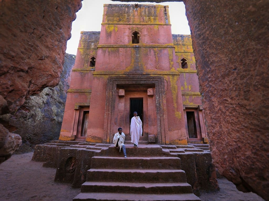 iglesia tallada en piedras de Lalibela